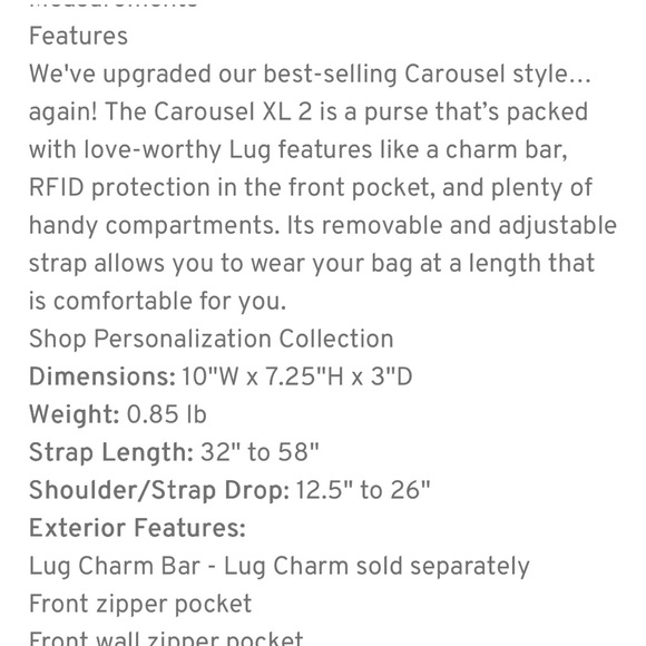 Lug Black Crossbody Bag with Snowman Trees - Picture 6 of 6